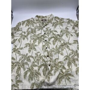 Kalaheo Made In Hawaii‎ Aloha Hawaiian Shirt Mens XL 100% Rayon Palm Tree